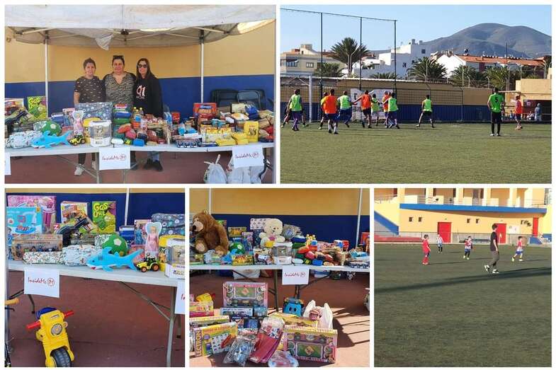La actividad deportiva solidaria tuvo lugar este domingo en el Estadio Municipal Pablo Hernández (Foto TA)